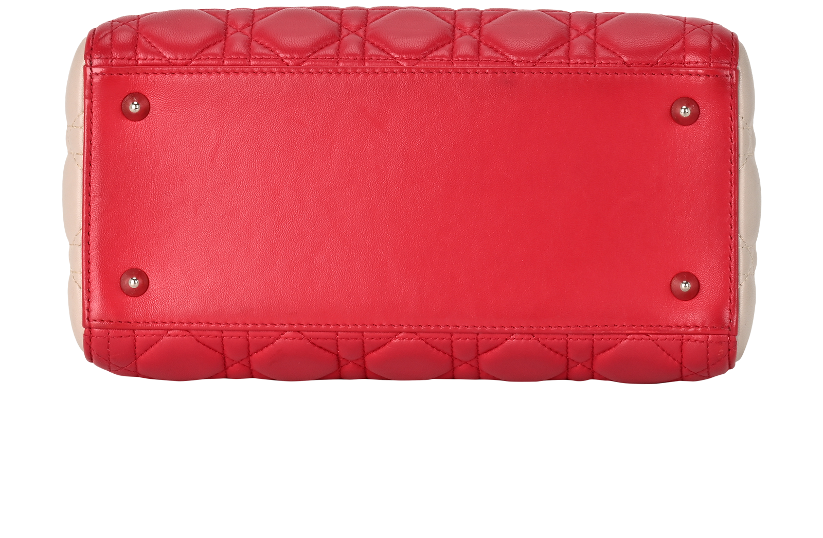 Medium Lady Dior, &pound;1,800, Handbags, Grey/Pink, Leather, Top view